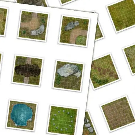 Digital Forge: Huntsman's Forest - Forest Themed Modular Terrain Tiles - bw-terrain-forge