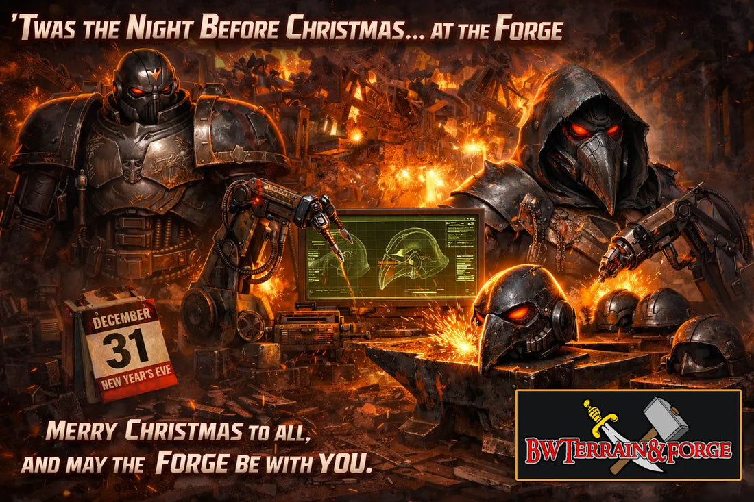 Twas the Night Before Christmas… at the Forge BW Terrain & Forge