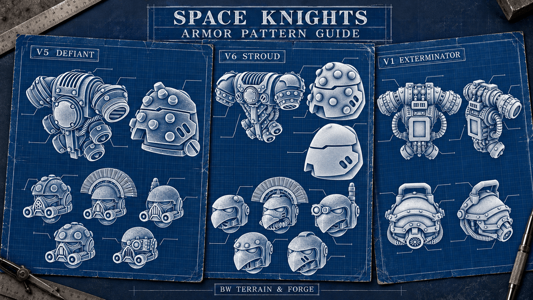 Sci-Fi Power Armor Bits Explained: Every BWTF Armor Code from V1 to DV4 - BW Terrain & Forge