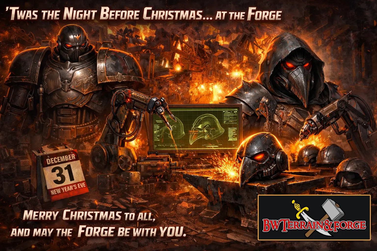 Twas the Night Before Christmas… at the Forge - BW Terrain & Forge