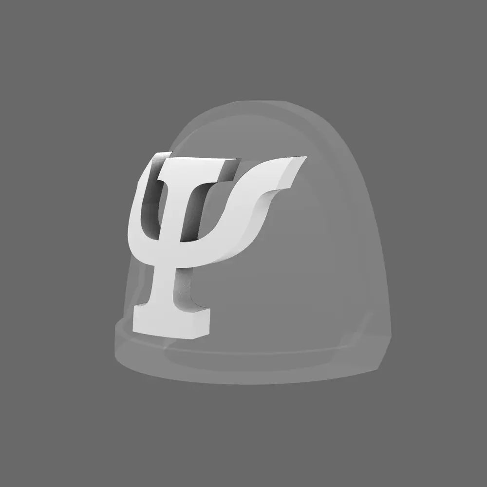 Psi-Clops Knight Shoulder Symbols X 60 BW Terrain & Forge