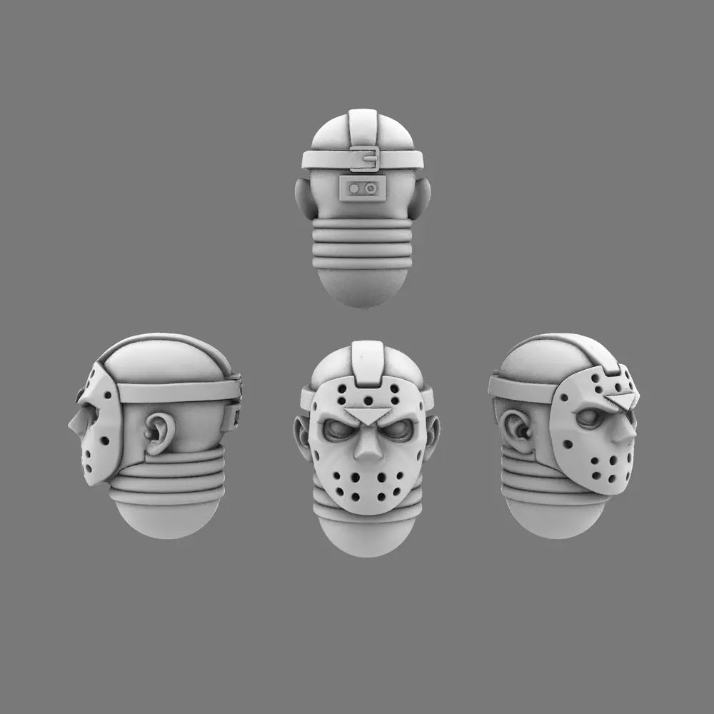 Pumpkin Lords V10 Slasher Heads X 10 BW Terrain & Forge