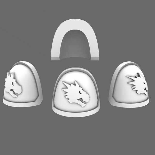 Space Dragons V07 Eagle Shoulder Pads Type A RIGHT