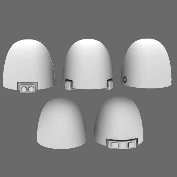 Space Knights V06 Crow Smooth Shoulder Pads Type A