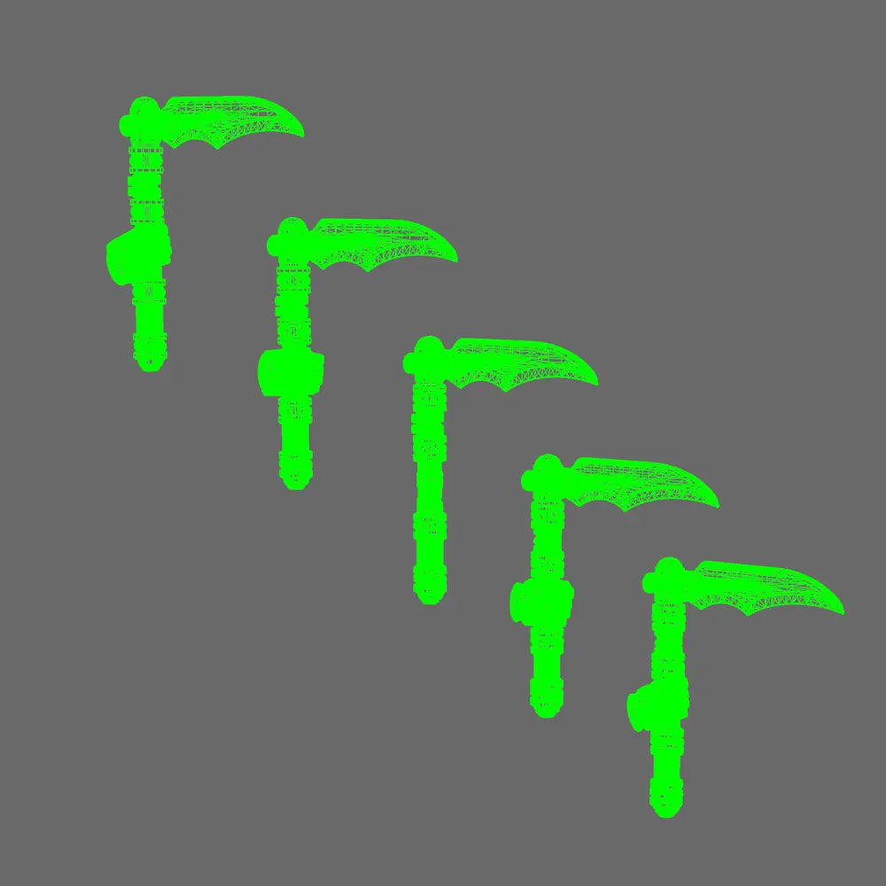 Cyber Samurai Electro Kama BW Terrain & Forge