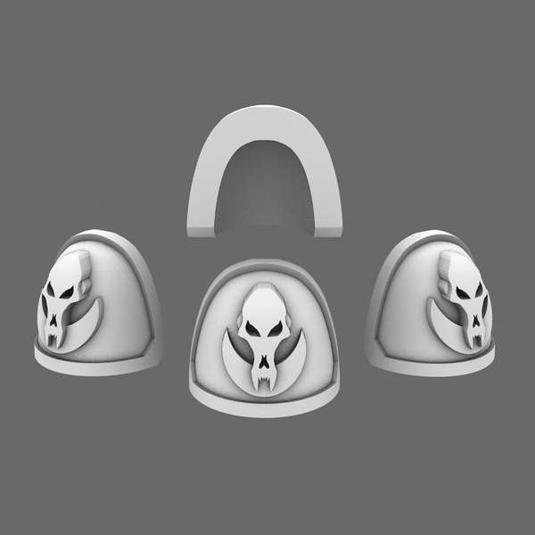 Night Fang Raiders V7 Rimmed Shoulder Pads