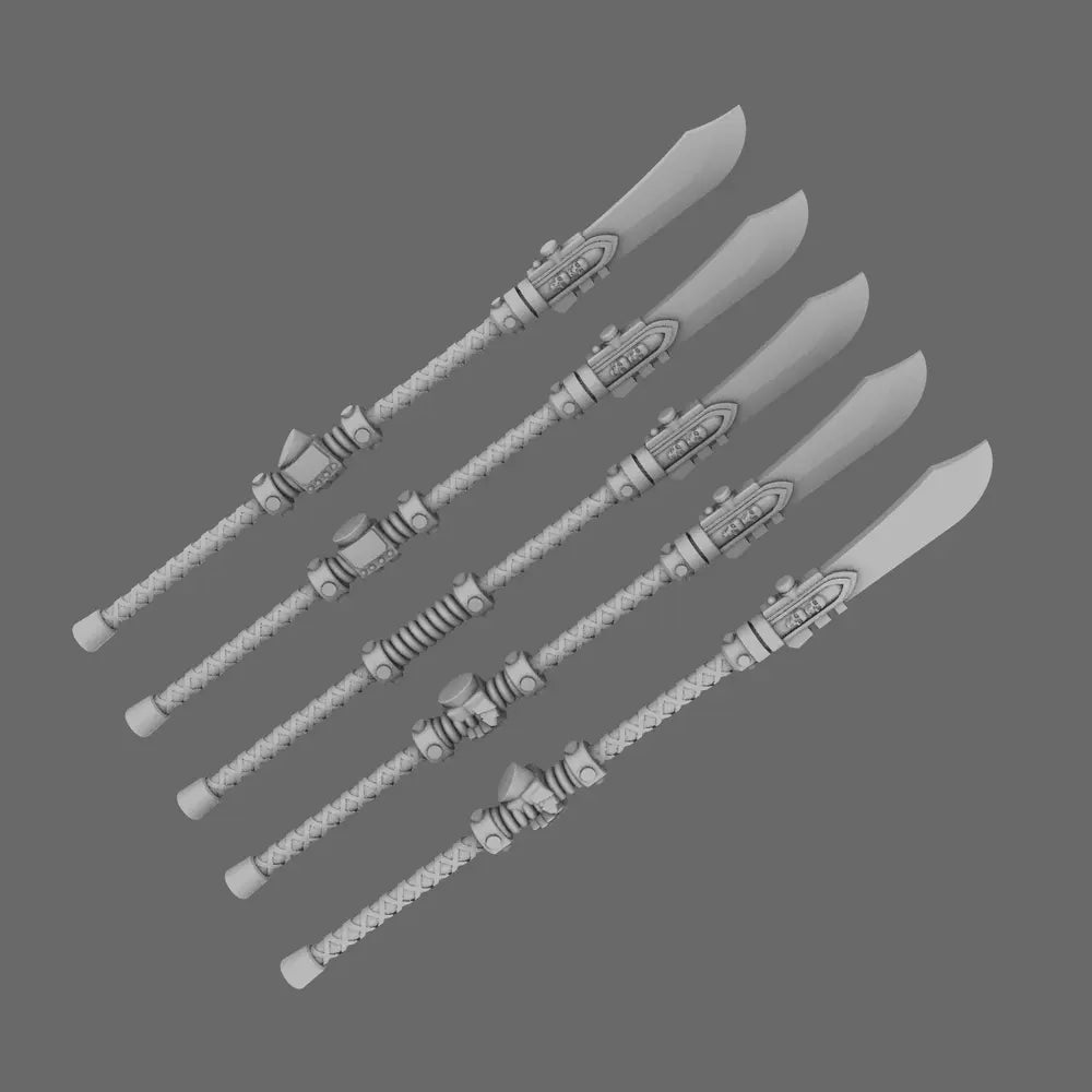 Cyber Samurai Electro Naginata BW Terrain & Forge