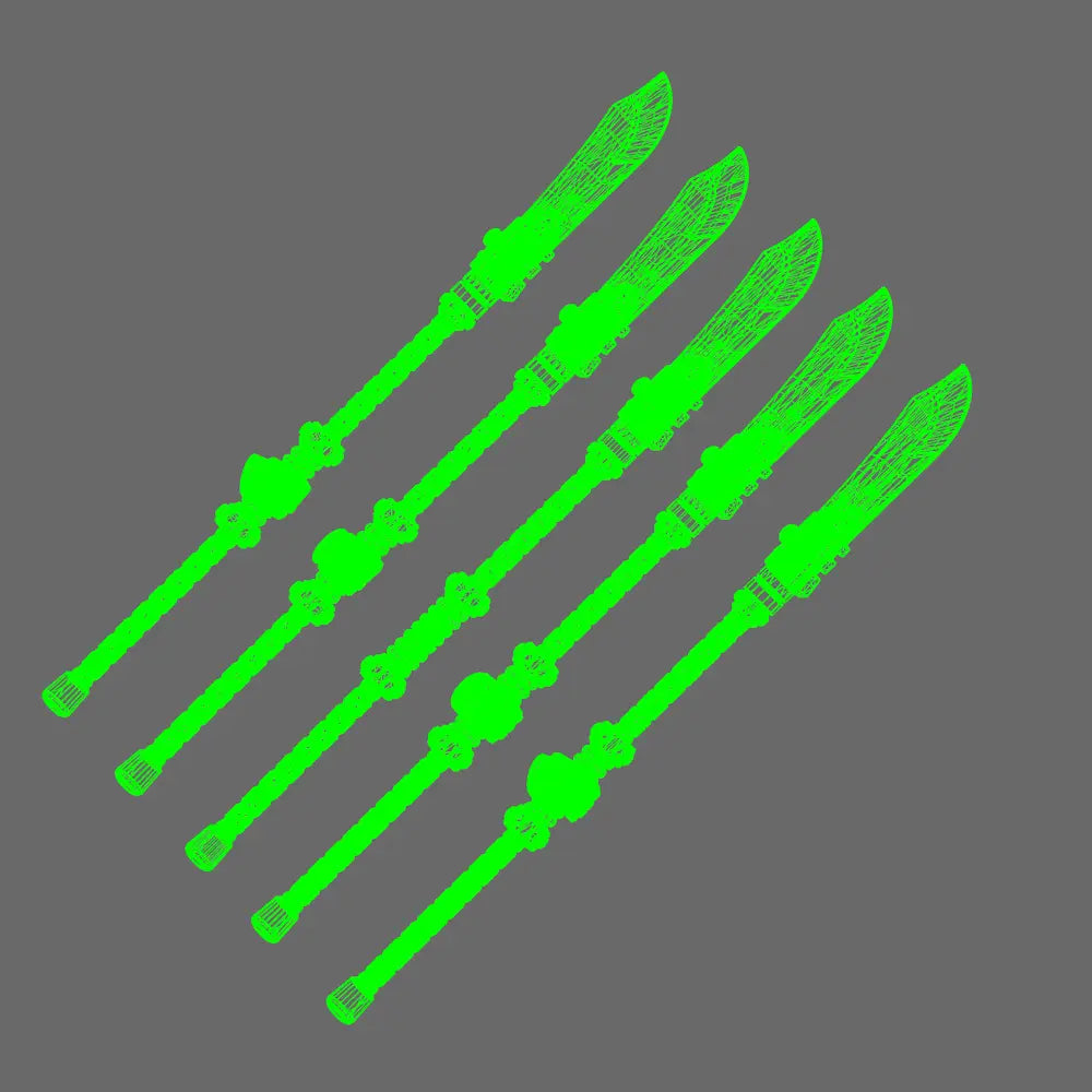 Cyber Samurai Electro Naginata BW Terrain & Forge