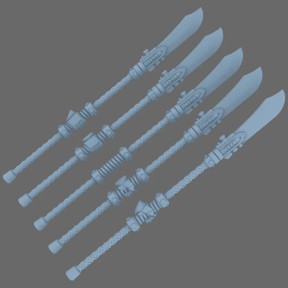 Cyber Samurai Electro Naginata BW Terrain & Forge