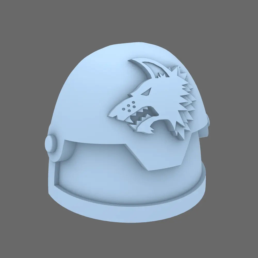 Space Vikings V7 Compound Shoulder Pads Left BW Terrain & Forge