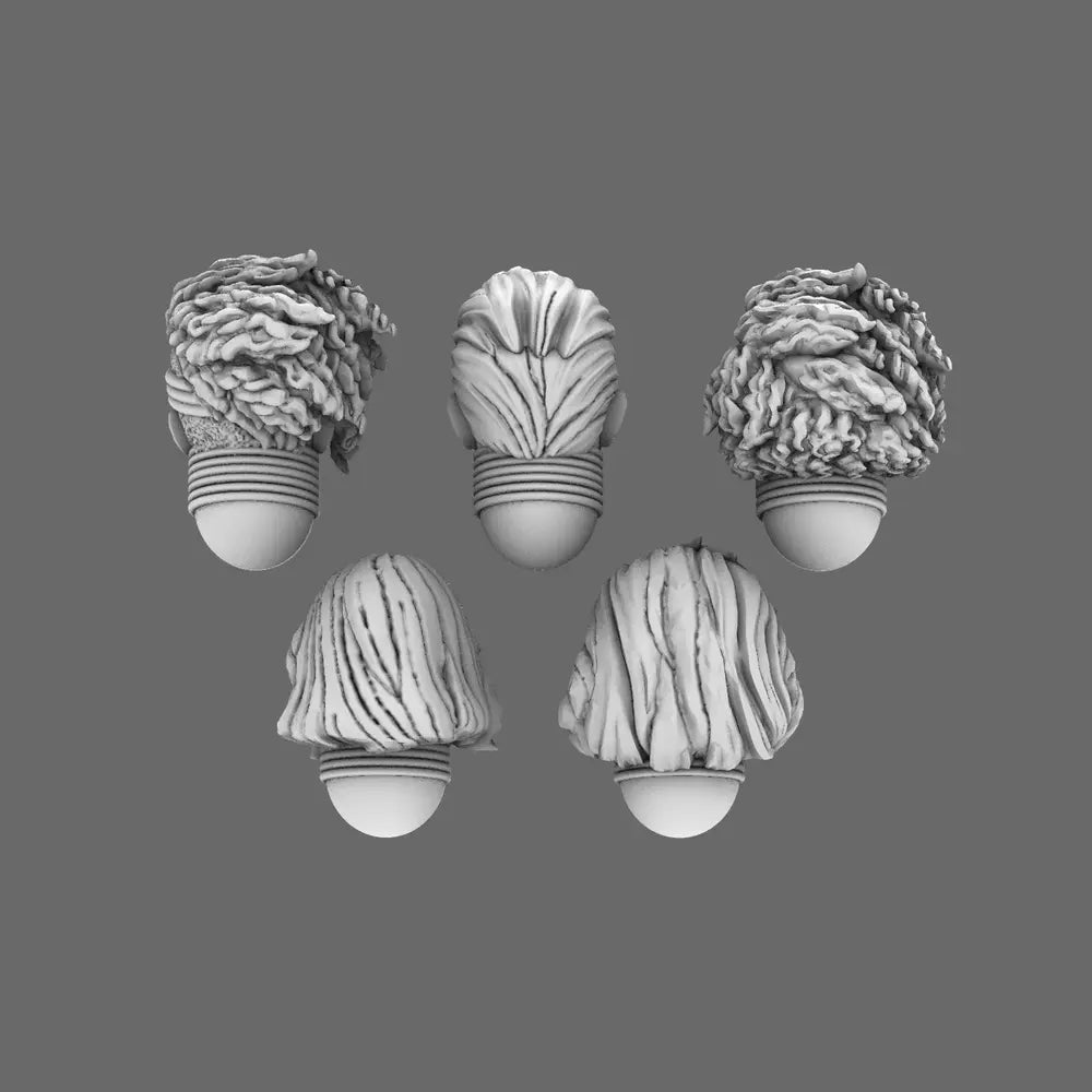 Galactic Boy Band Exposed Glam Rocker Heads BW Terrain & Forge