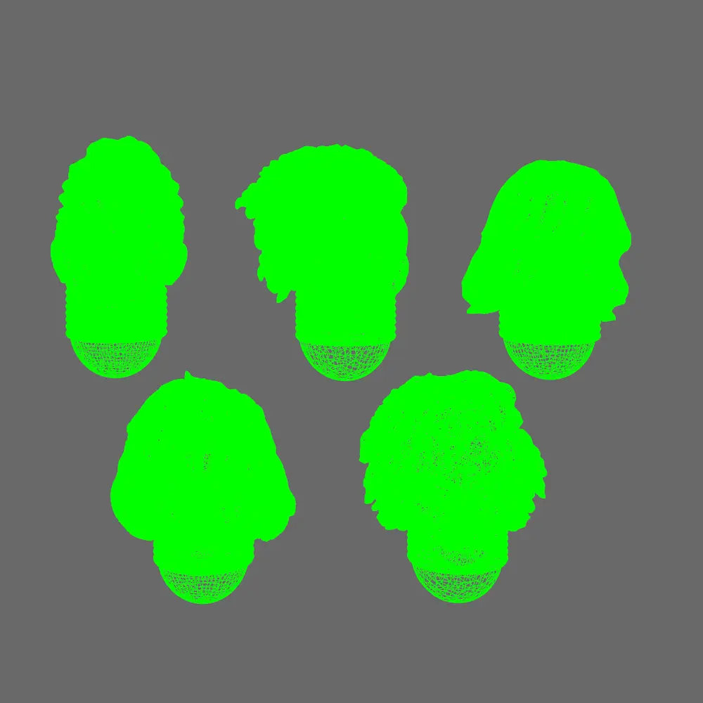 Galactic Boy Band Exposed Glam Rocker Heads BW Terrain & Forge