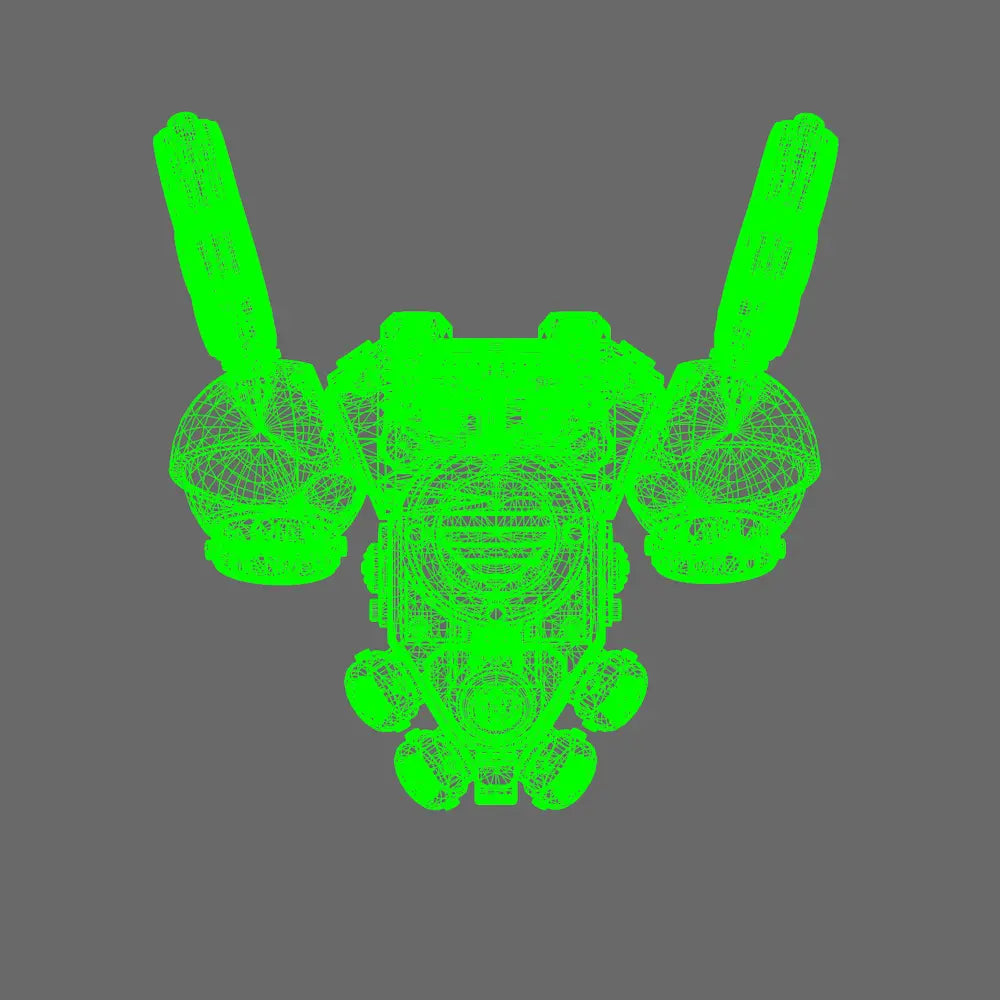 Pride Marines V10 Winged Back Pack X 10 BW Terrain & Forge