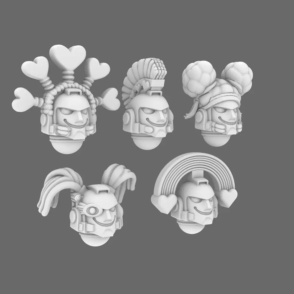 Pride Marine Joy Squad V10 Veteran Helmets BW Terrain & Forge