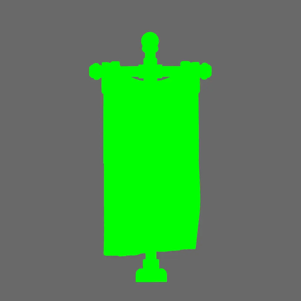 Patriotic Knights Old Glory Back Banner BW Terrain & Forge