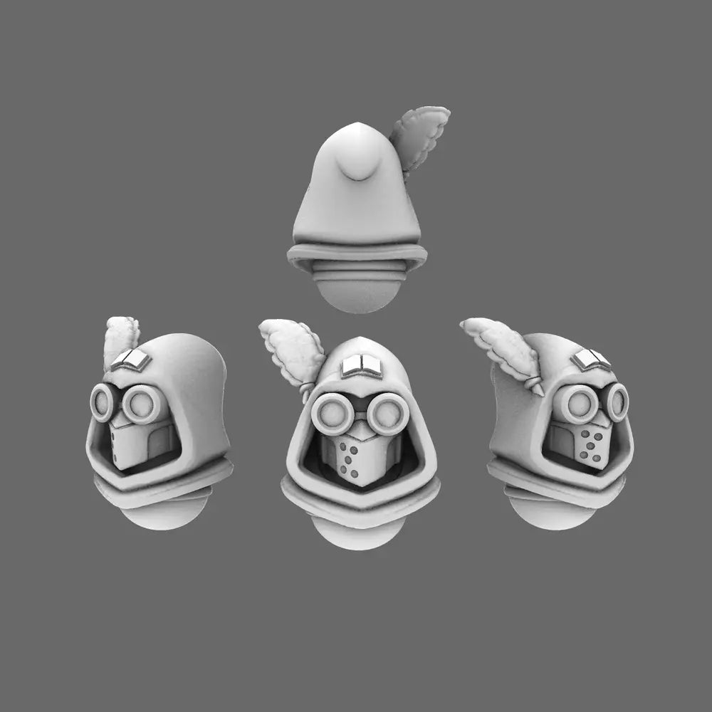 Sacred Scrolls V10 Library Guardian Helmets BW Terrain & Forge