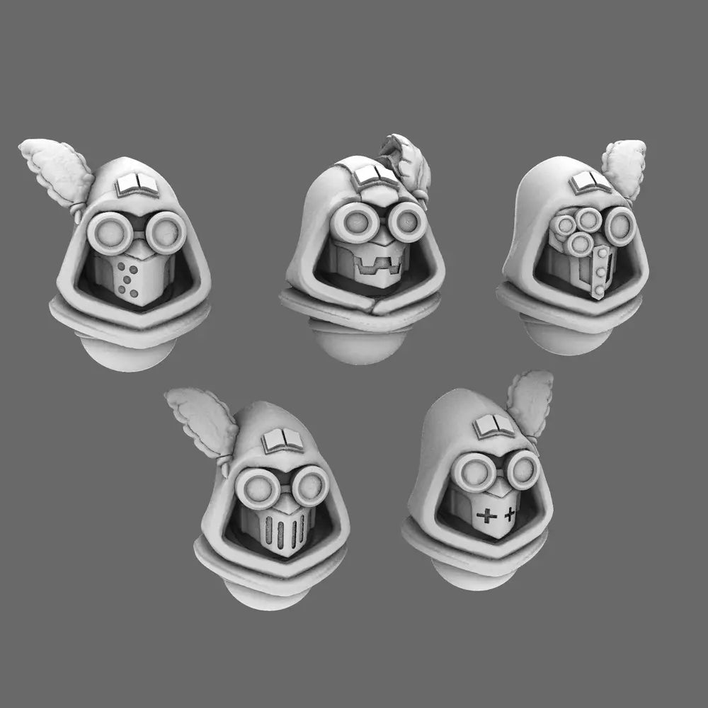 Sacred Scrolls V10 Library Guardian Helmets BW Terrain & Forge