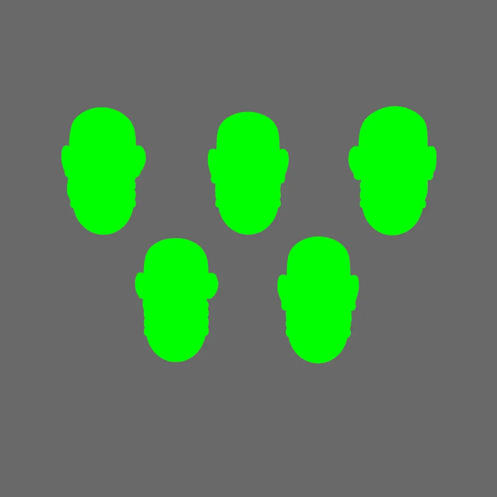 Arthurian Knights V10 Faithful Exposed Heads BW Terrain & Forge