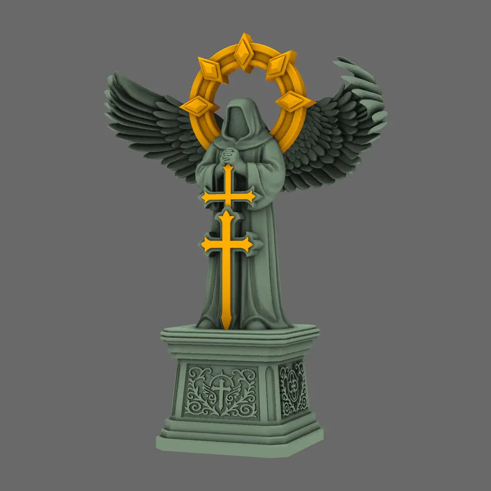 Arthurian Knights Guardian Saint Statue BW Terrain & Forge