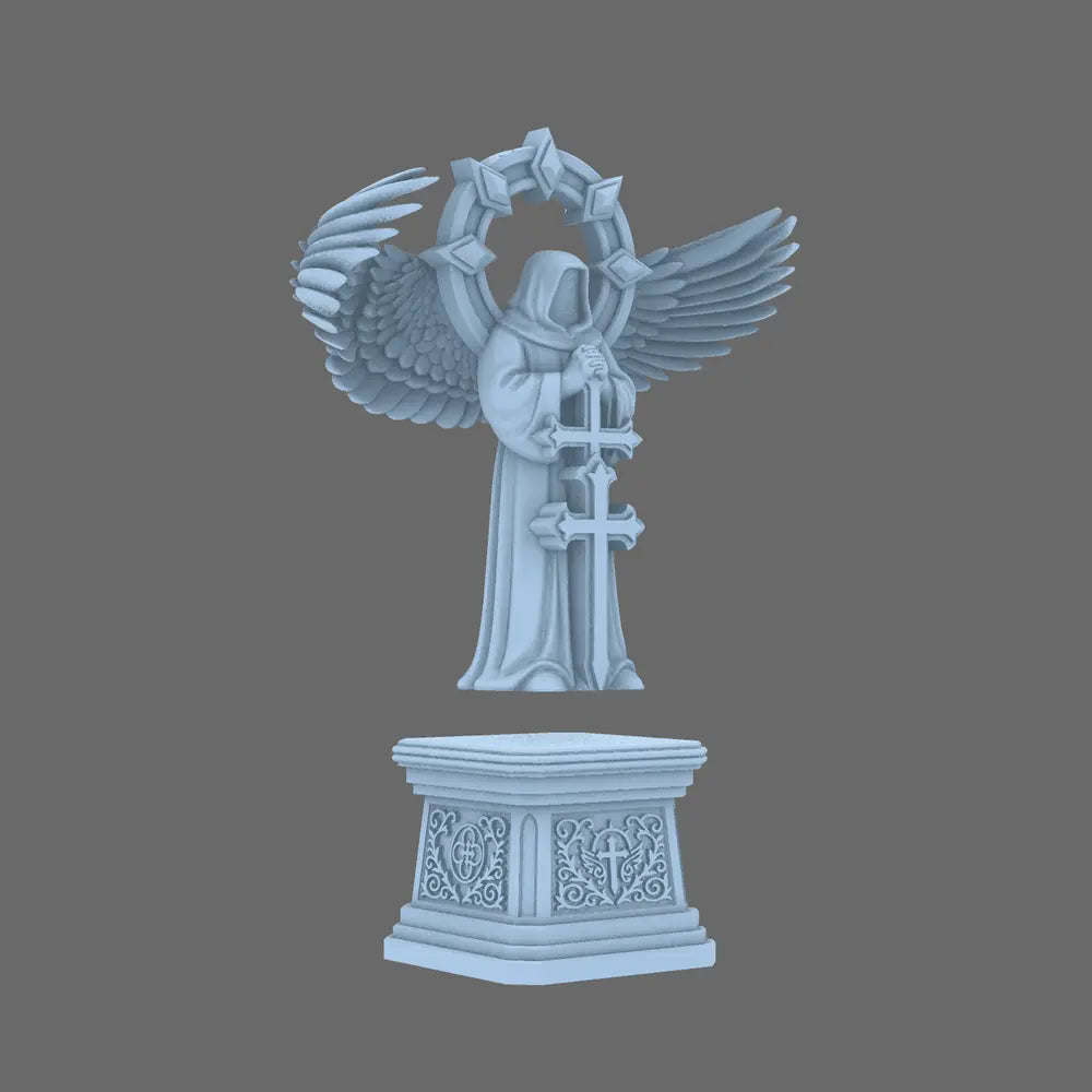 Arthurian Knights Guardian Saint Statue BW Terrain & Forge