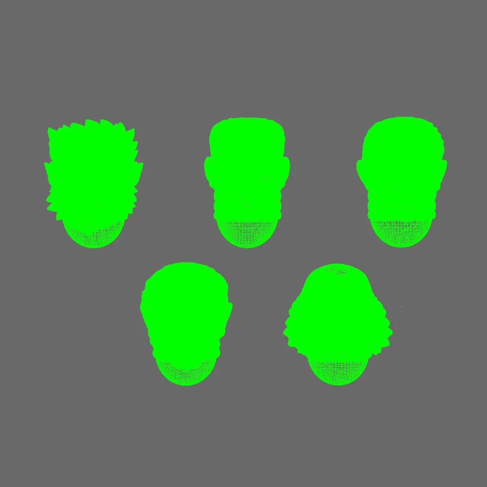 Pumpkin Lords V10K Monster Squad Heads x5 BW Terrain & Forge