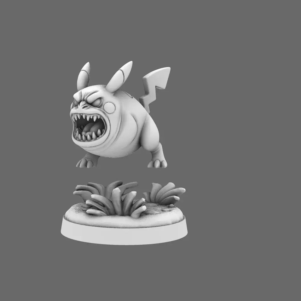 Space Orcs - Zappy Thundermaw Attack Beast BW Terrain & Forge