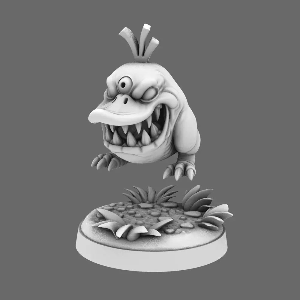 Space Orcs - Noggin Quacklash Attack Beast BW Terrain & Forge