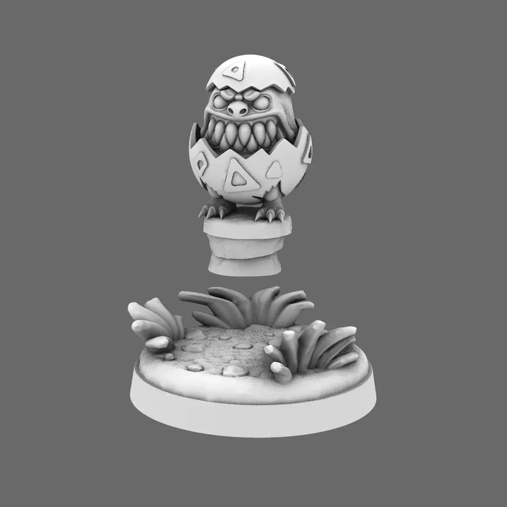 SPace Orcs - Chomper Shellbanger Attack Beast BW Terrain & Forge