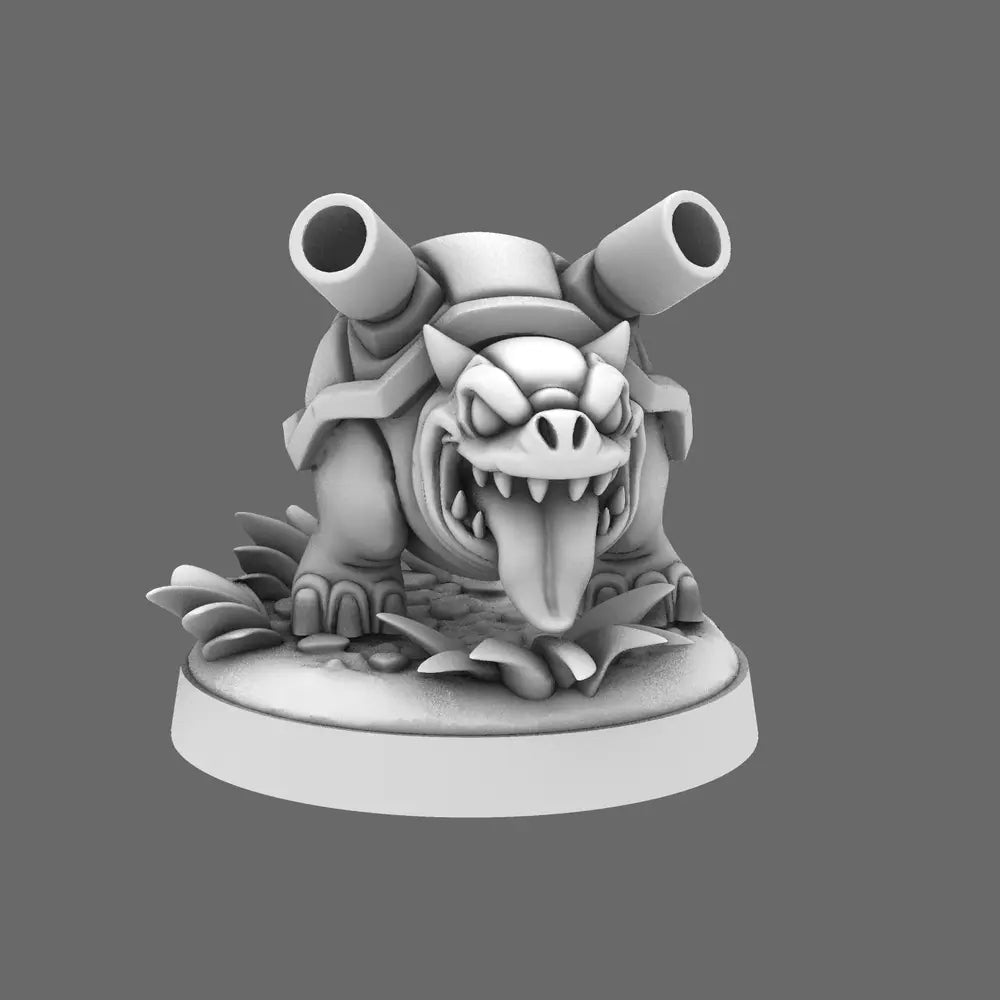 Space Orcs - Torrent Shellsmasher Attack Beast BW Terrain & Forge