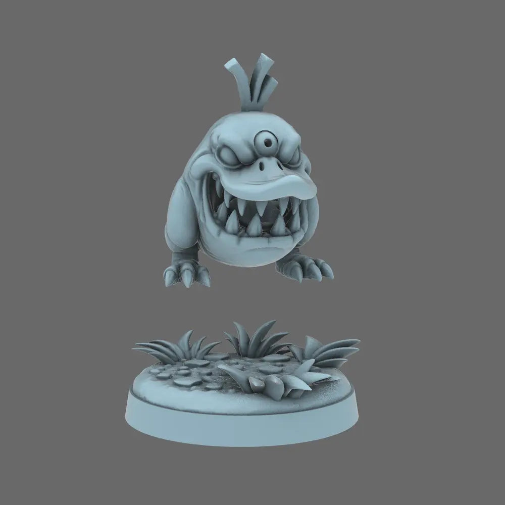 Space Orcs - Noggin Quacklash Attack Beast BW Terrain & Forge