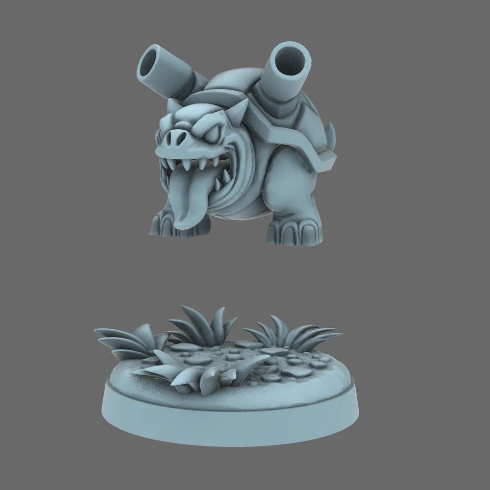 Space Orcs - Torrent Shellsmasher Attack Beast BW Terrain & Forge