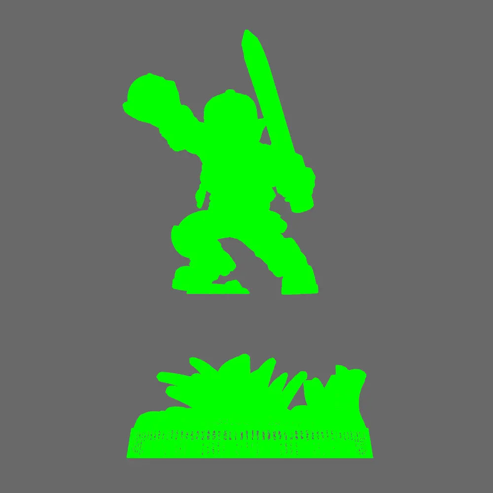 Space Orcs - Burn Ketchup Attack Beast Trainer BW Terrain & Forge