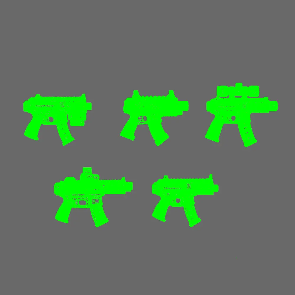 Space Knights MPX Style Pistol NOHAND X 10 BW Terrain & Forge