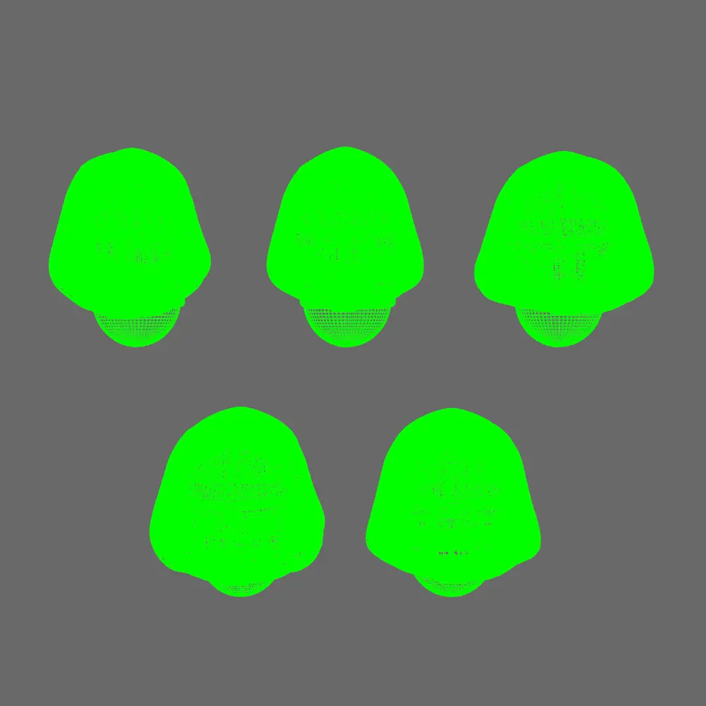 Space Knights V10 Hooded Helmet Type 251004 X 10 BW Terrain & Forge