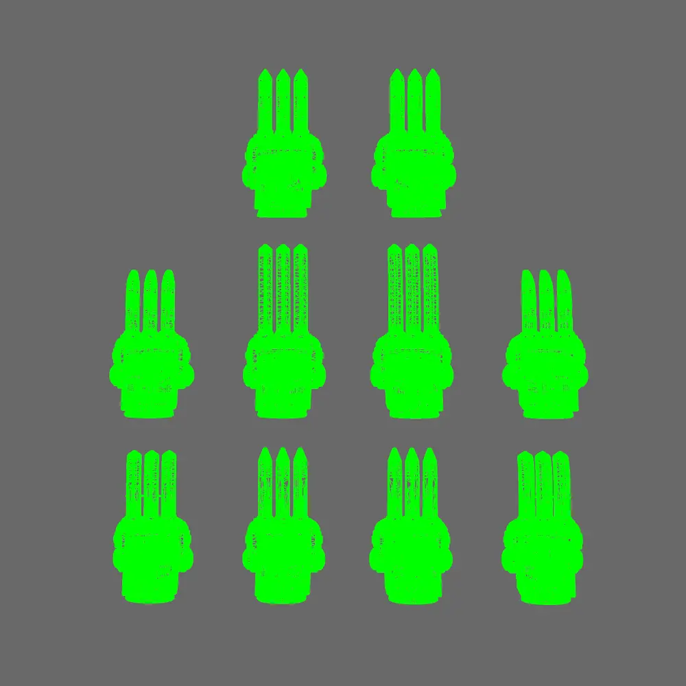 Cyber Samurai Tekko Melee Hand Weapons BW Terrain & Forge