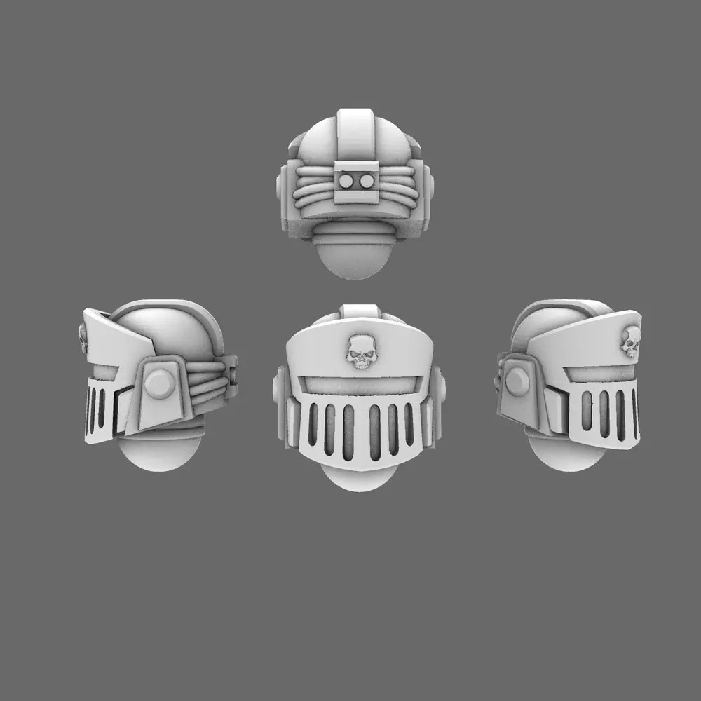 Space Knights V10 Helmet Type 251102 X 10 BW Terrain & Forge