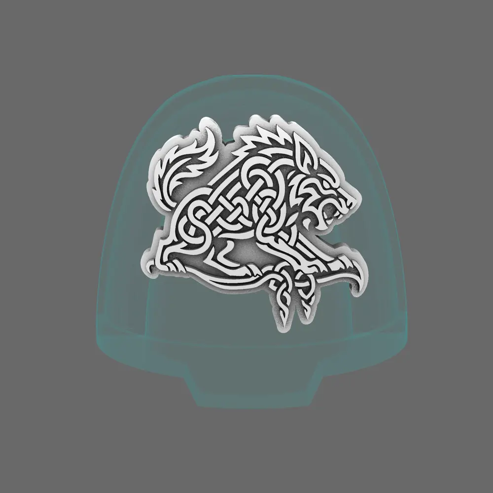 Arctic Prowler V10B Shoulder Symbols RIGHT x 60 BW Terrain & Forge