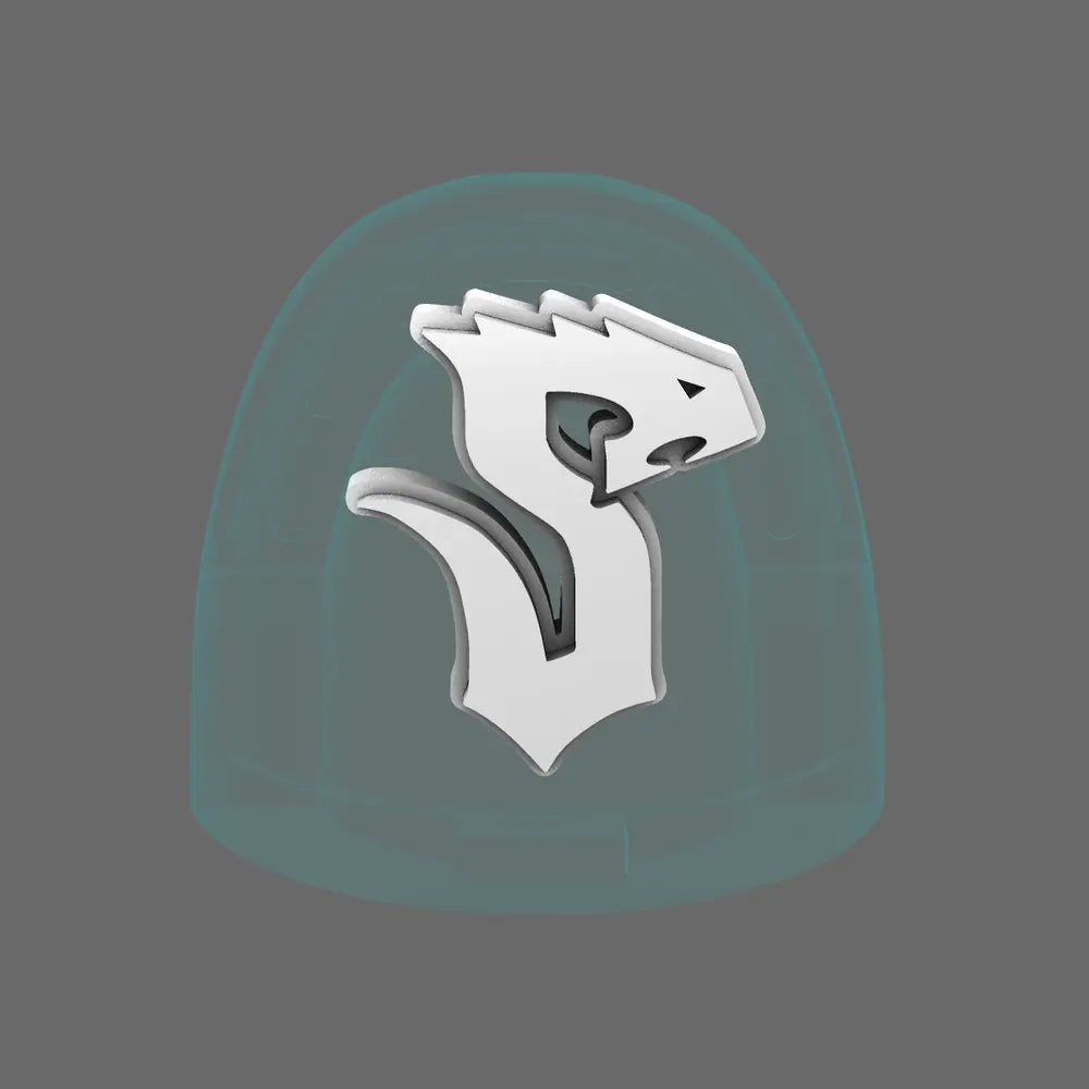 Void Serpents V10R Shoulder Symbols RIGHT BW Terrain & Forge