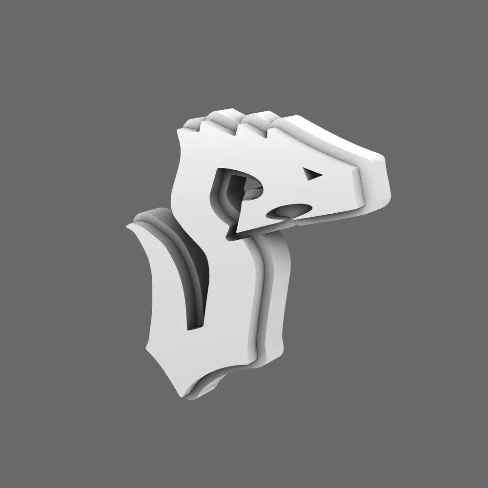 Void Serpents V10R Shoulder Symbols RIGHT BW Terrain & Forge