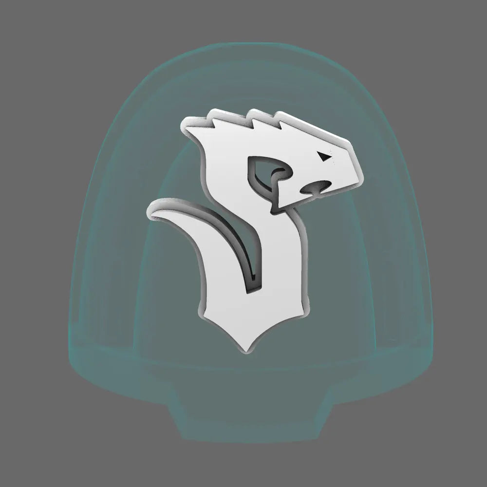 Void Serpents V10B Shoulder Symbols RIGHT BW Terrain & Forge