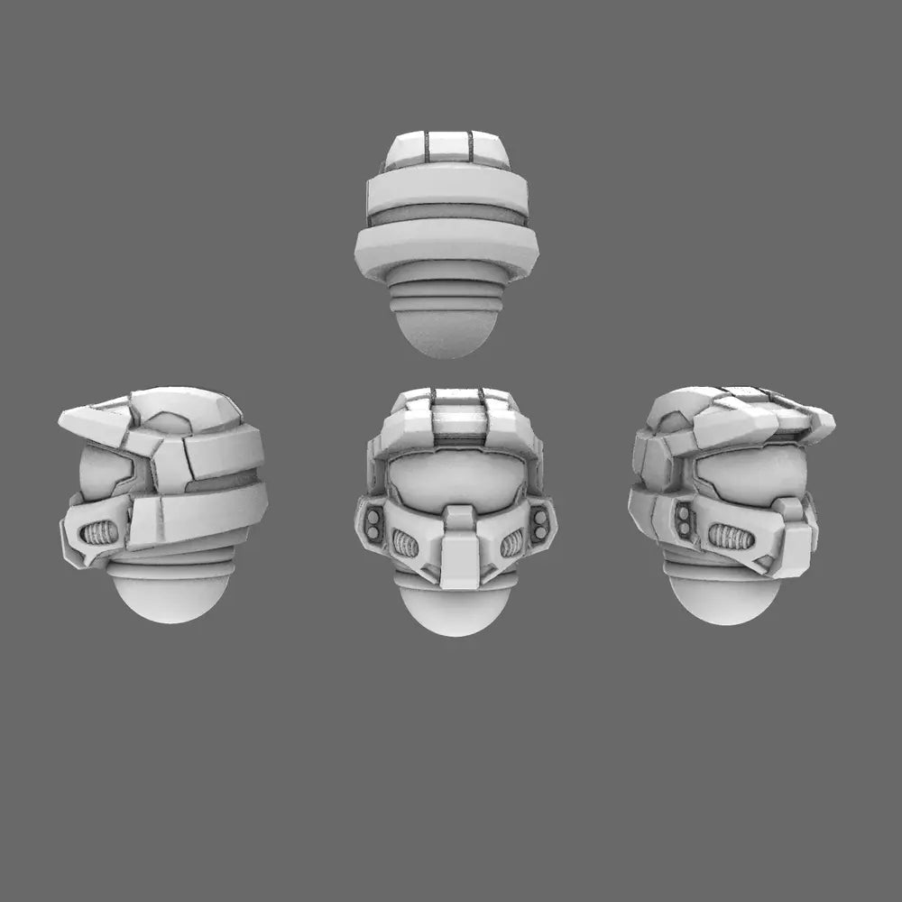 Space Knights V10K Chief Helmet X 10 BW Terrain & Forge