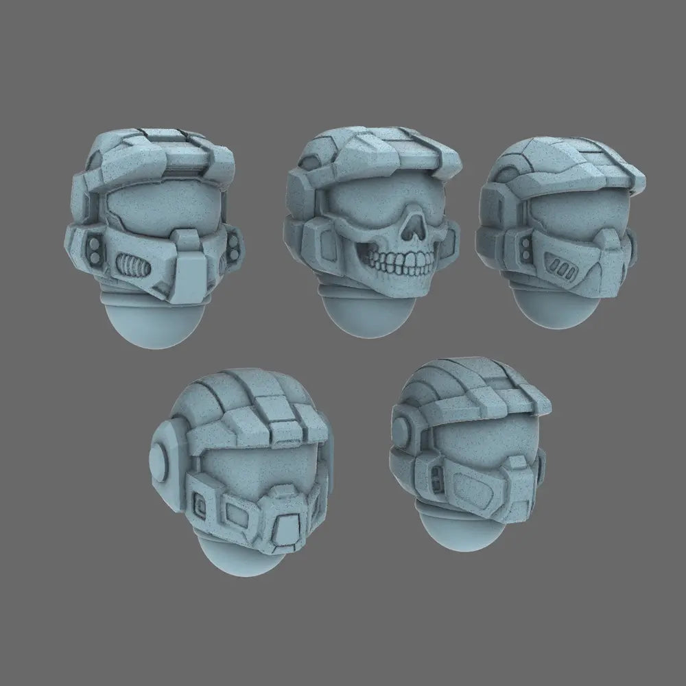 Space Knights V10K Chief Helmet X 10 BW Terrain & Forge