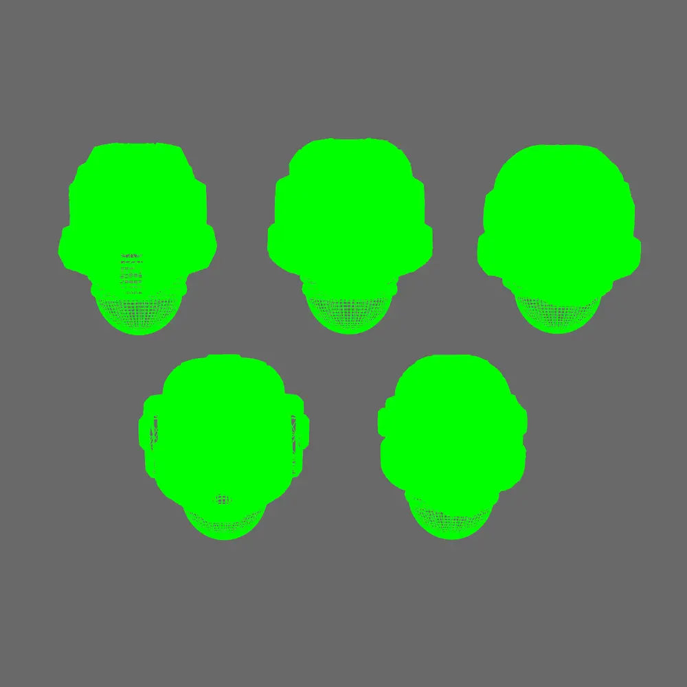 Space Knights V10K Chief Helmet X 10 BW Terrain & Forge