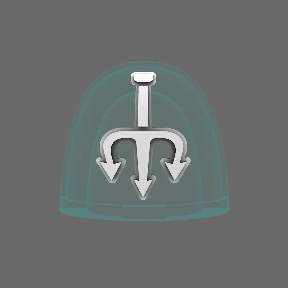 Star Tridents V10K Shoulder Symbols X 60 BW Terrain & Forge