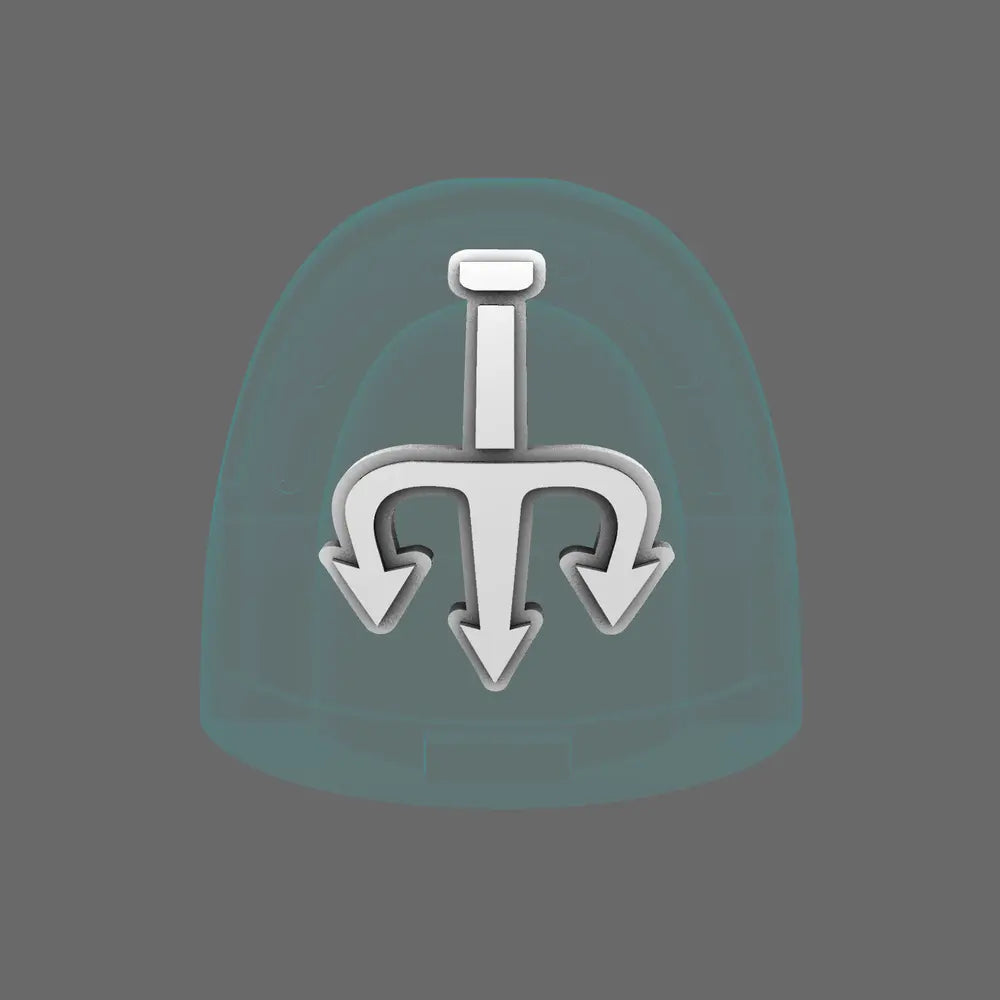 Star Tridents V10R Shoulder Symbols X 60 BW Terrain & Forge