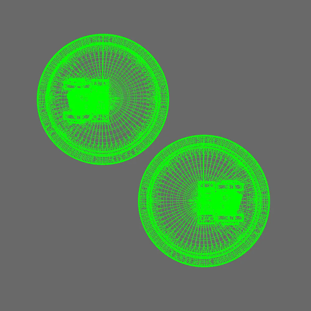 Space Knights Domed Shield Type A LEFT X 5 BW Terrain & Forge