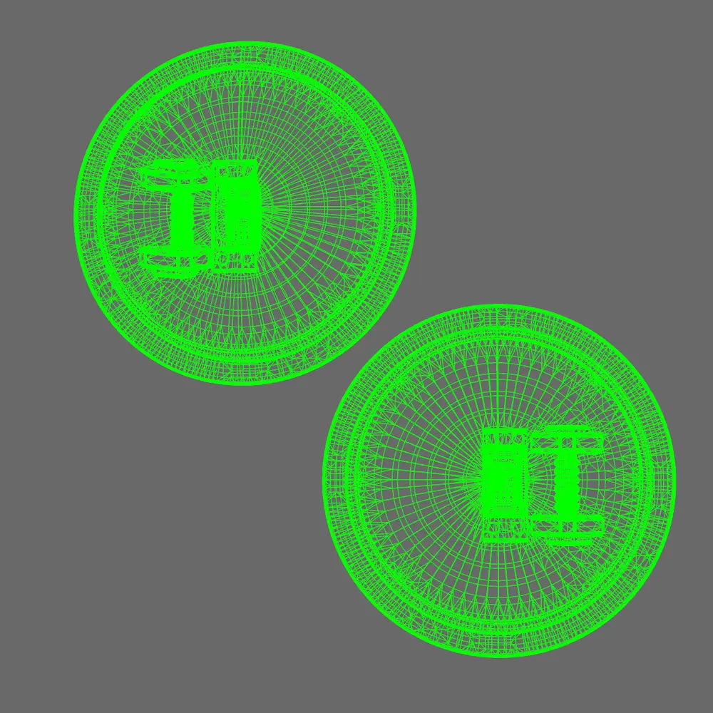 Space Knights Domed Shield Type A NOHAND X 5 BW Terrain & Forge