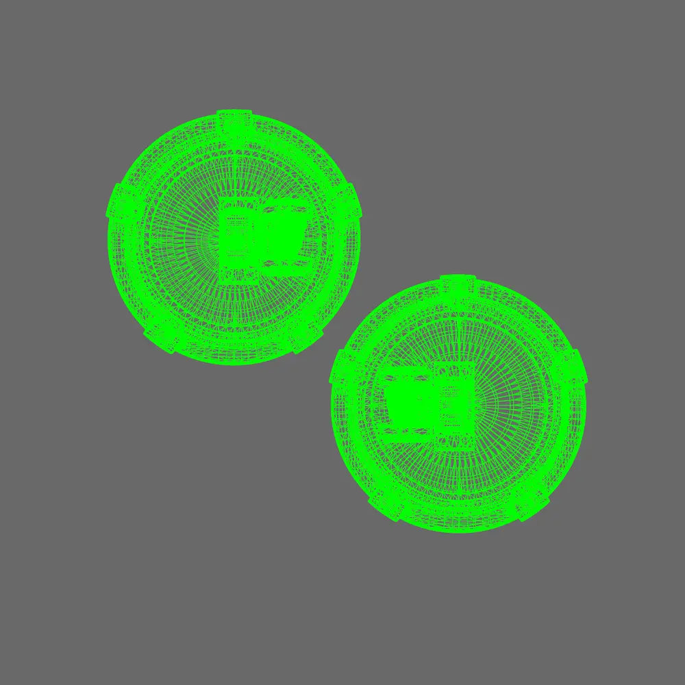 Space Knights Domed Shield Type B LEFT X 5 BW Terrain & Forge