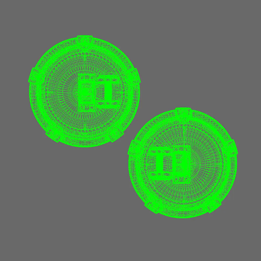 Space Knights Domed Shield Type B NOHAND X 5 BW Terrain & Forge