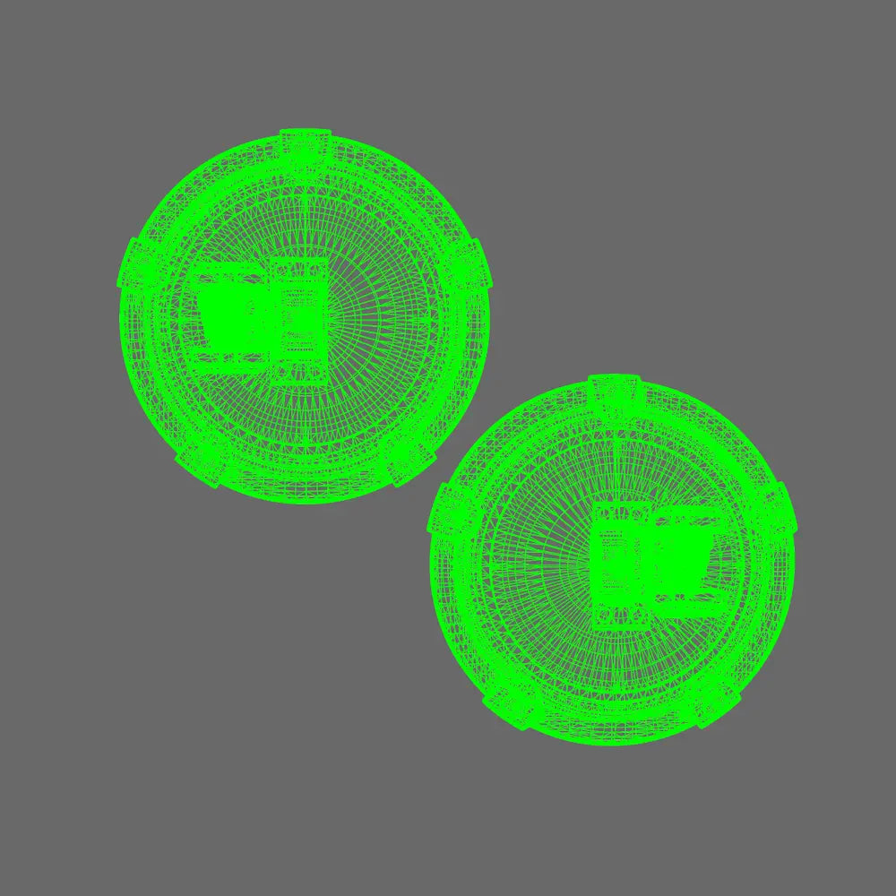 Space Knights Domed Shield Type B RIGHT X 5 BW Terrain & Forge